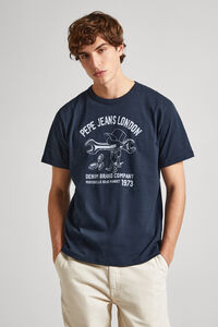 Springfield T-shirt Com Logo Estampado marinho