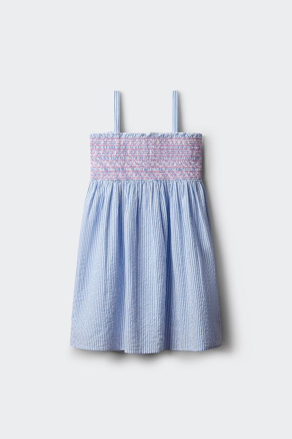 Vestido rayas oxford niña