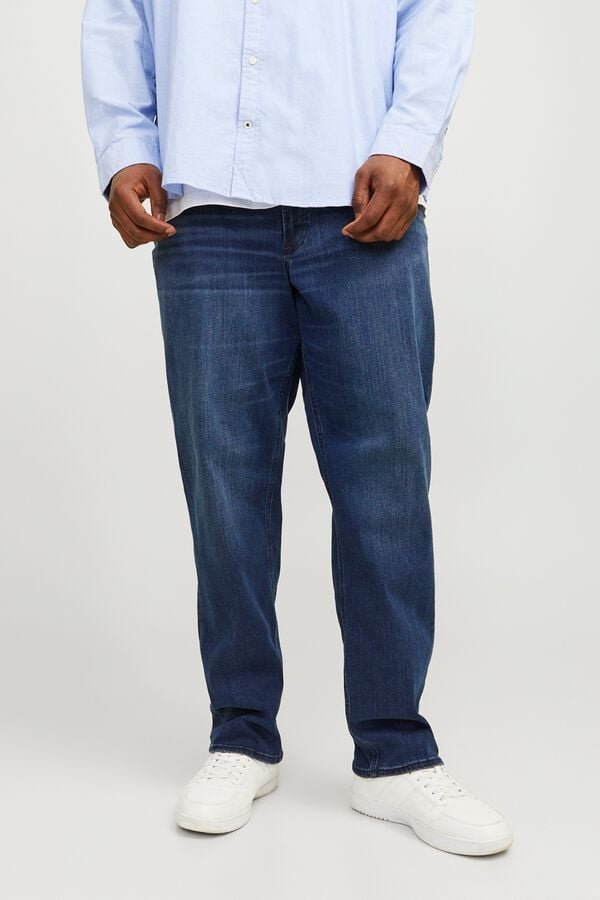 Jack & Jones PLUS Jeans slim cinco bolsos azul