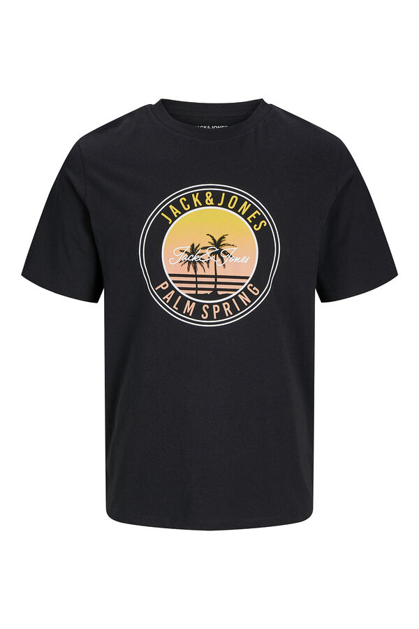 Jack & Jones PLUS Pack x2 camisetas est&aacute;ndar fit Plus negro