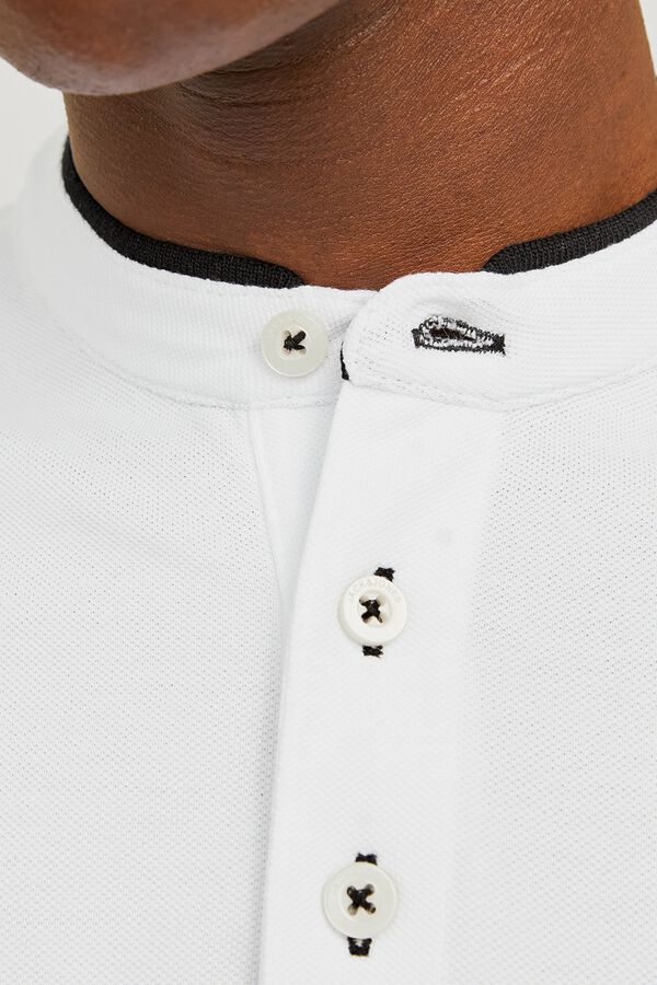 Jack & Jones Polo slim fit em algod&atilde;o branco
