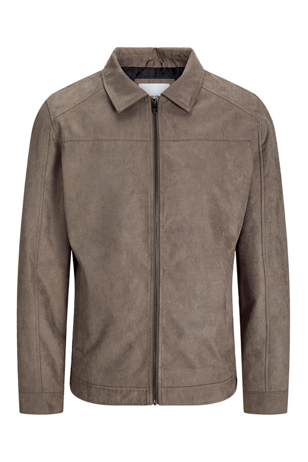 Jack & Jones Blus&atilde;o camur&ccedil;a cinzento