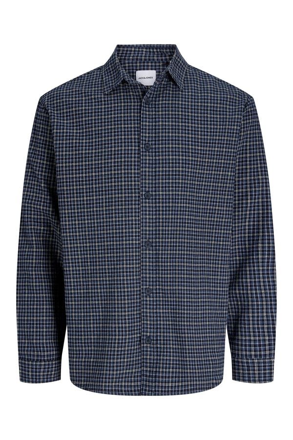 Jack & Jones Camisa aos quadrados azul