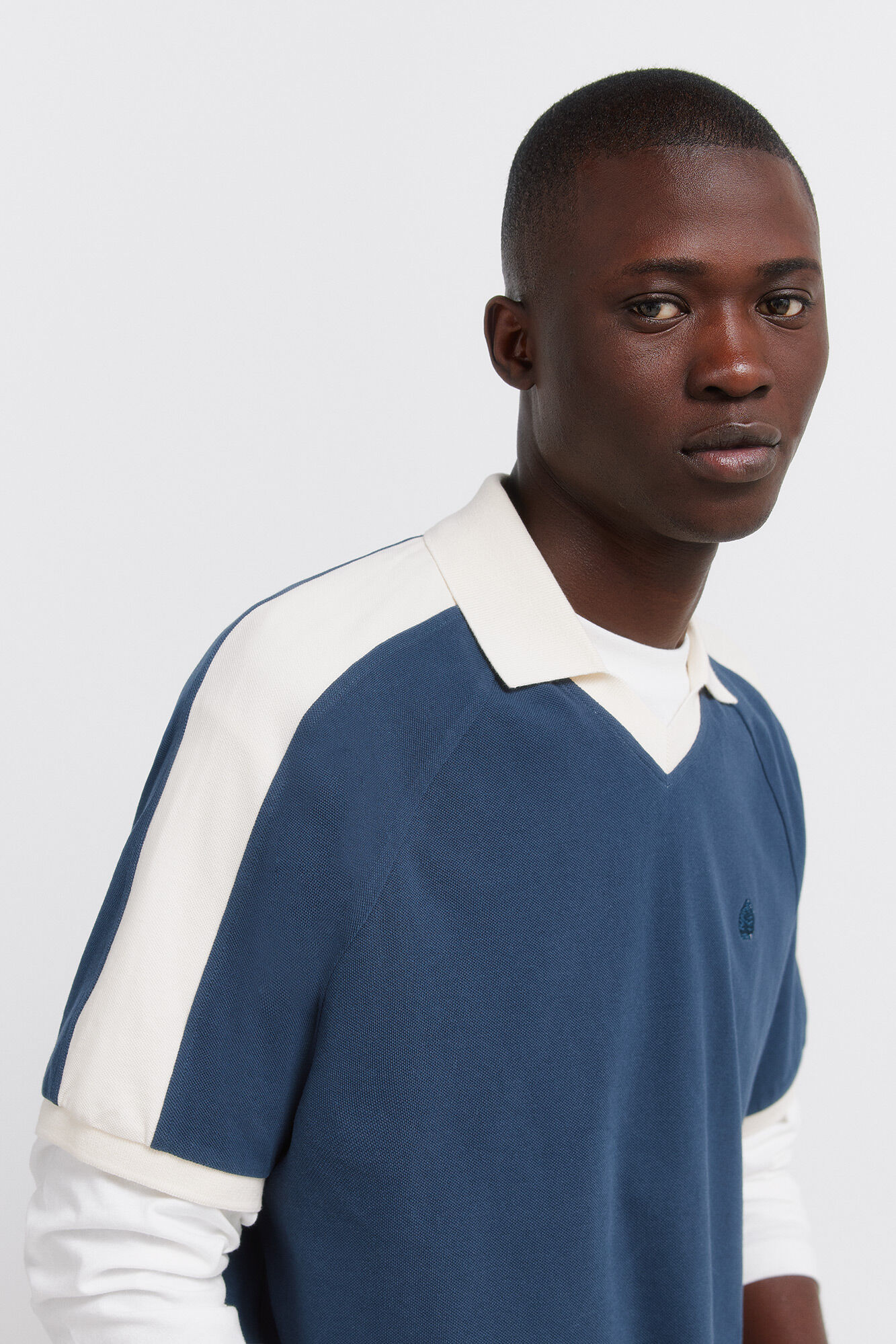 Springfield Polo de piqu&eacute; desportivo com contraste regular fit