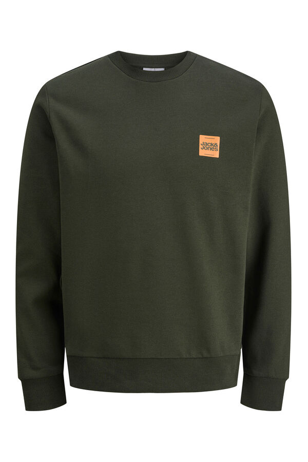 Jack & Jones Sweatshirt com logo contrastante verde