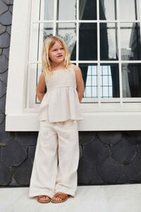 Springfield Kids Cal&ccedil;as fluidas com bordados para menina