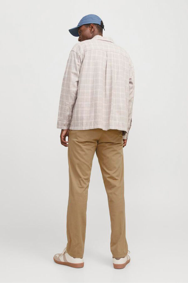 Jack & Jones Cal&ccedil;as chino de corte relaxado cru