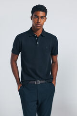 Springfield Polo piqué slim fit preto