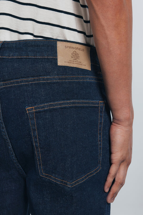 Springfield Jeans slim fit desbotado azul