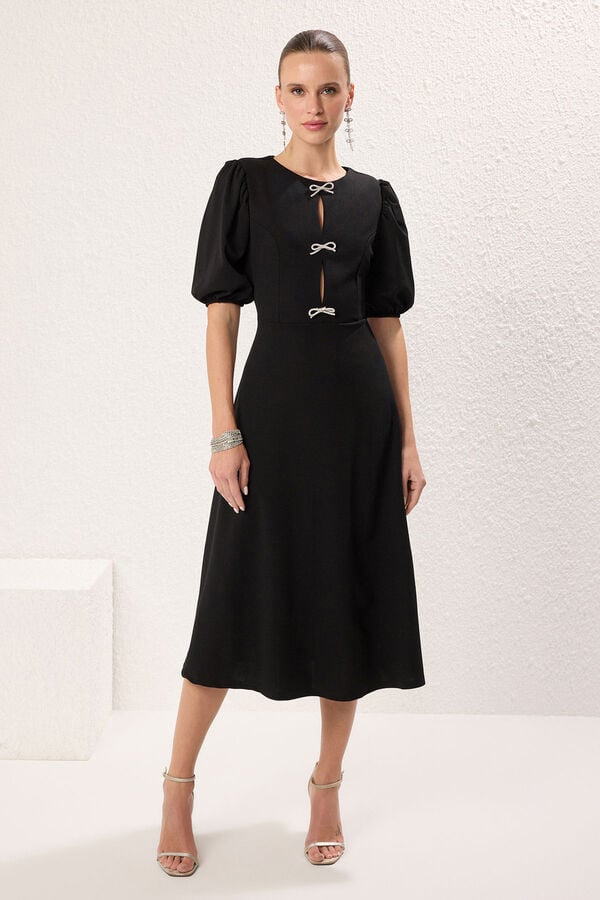 Trendyol Vestido de noite preto