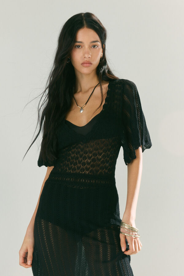 High Spirits Vestido Dove preto