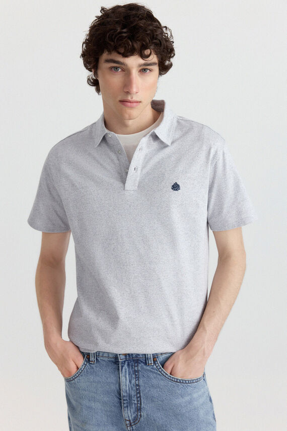 Polo jersey microraya slim fit