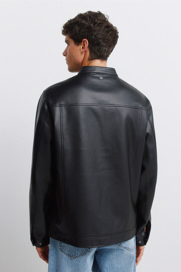 Springfield Blus&atilde;o efeito pele preto