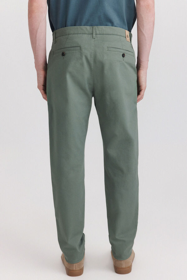 Springfield Cal&ccedil;as chino slim fit verde