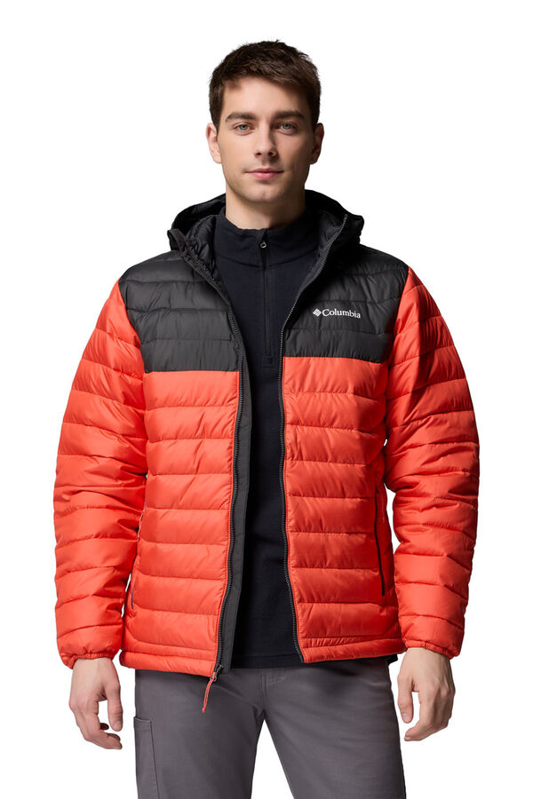 Columbia Jaqueta com capuz isolada Powder Lite™ II para homem vermelho