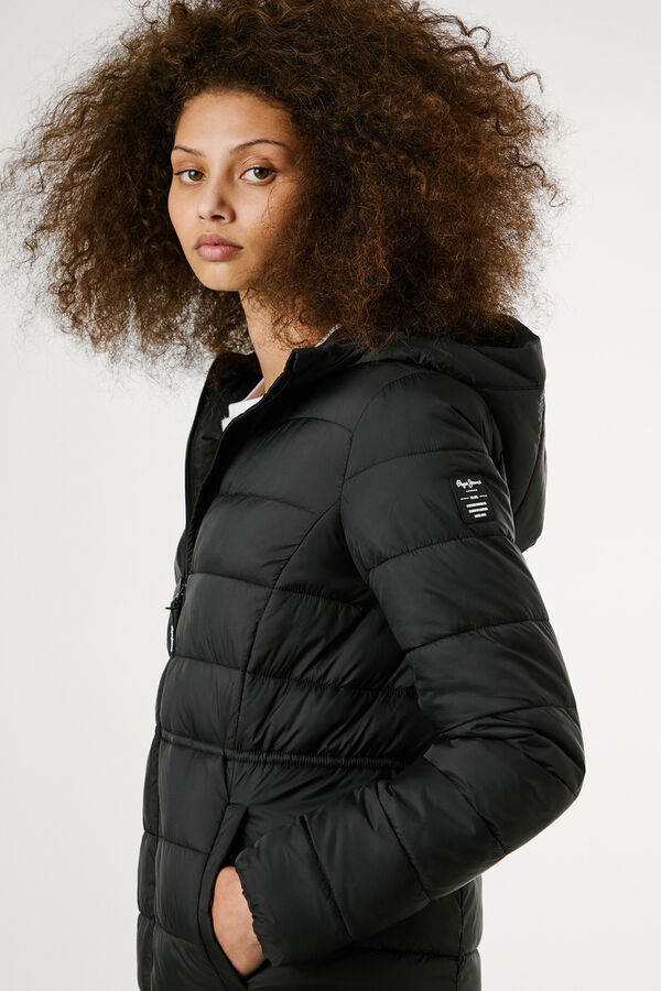 Pepe Jeans Long Padded Down Jacket black