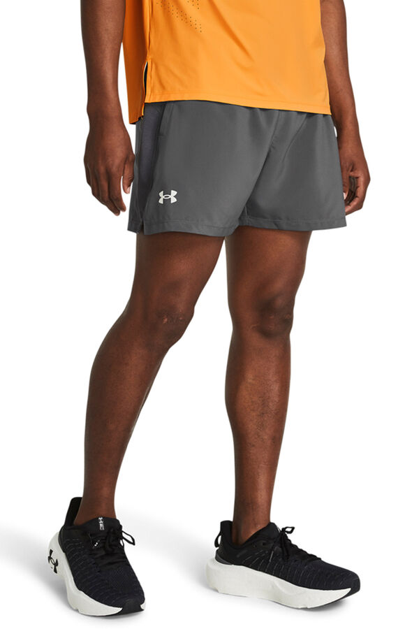 Under Armour shorts masculinos cinzento