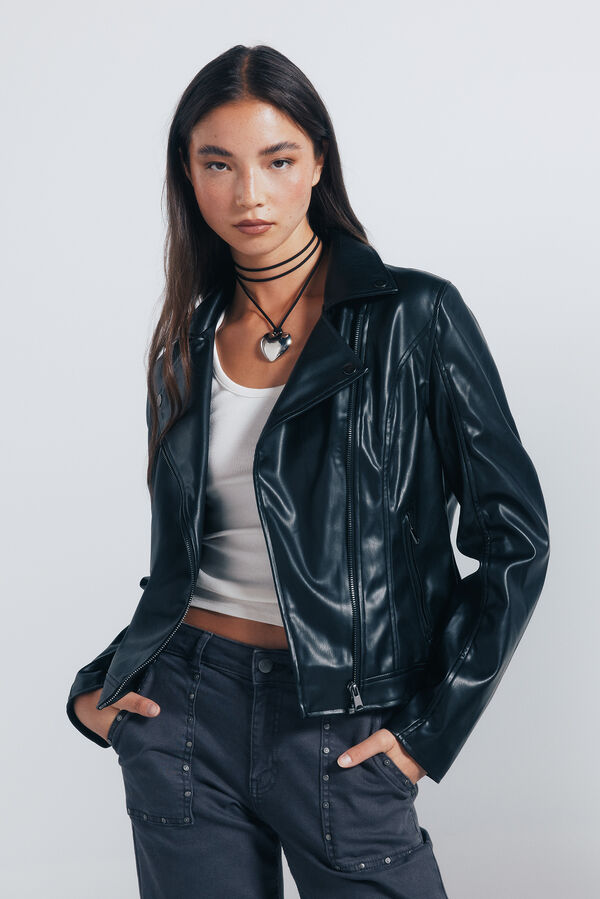 Springfield Blusão motard  preto