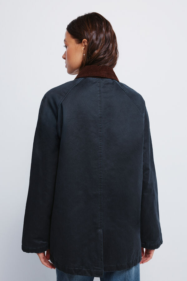 Springfield Waxed parka blue