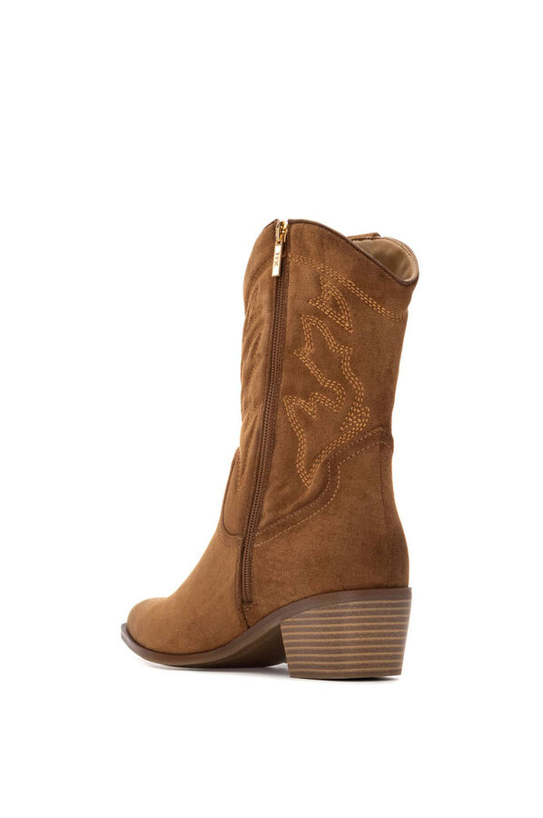 XTI Bota de Cowboy Bordada vison