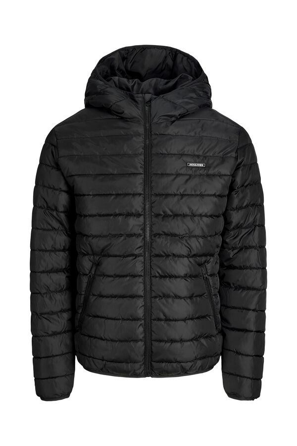 Jack & Jones Blus&atilde;o puffer gola alta preto