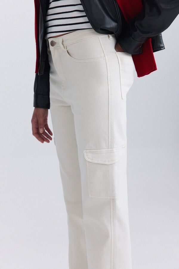 Springfield Jeans reto cargo azul