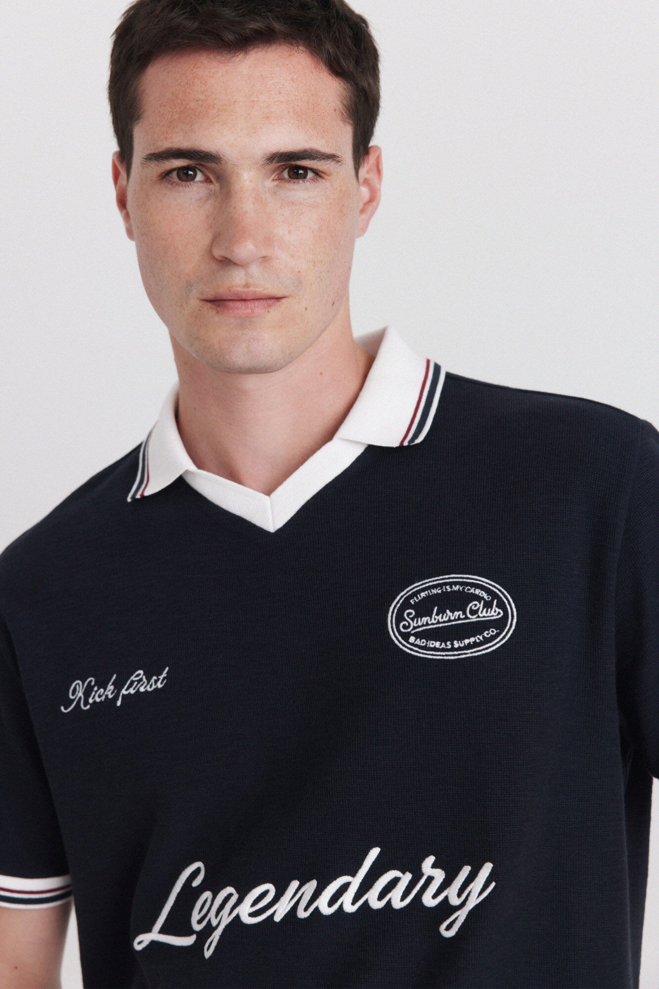 Springfield Polo desportivo de contraste regular fit