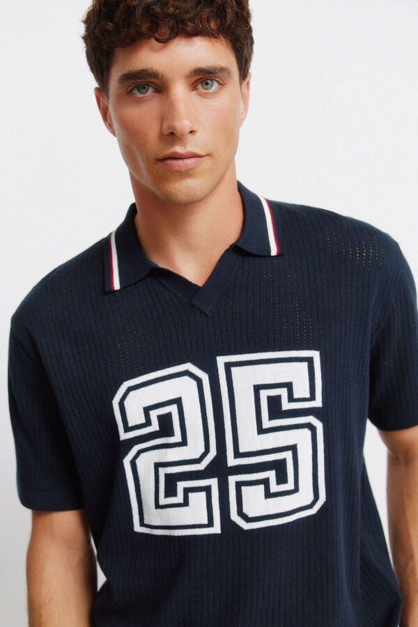 Springfield Polo sport jacquard azul
