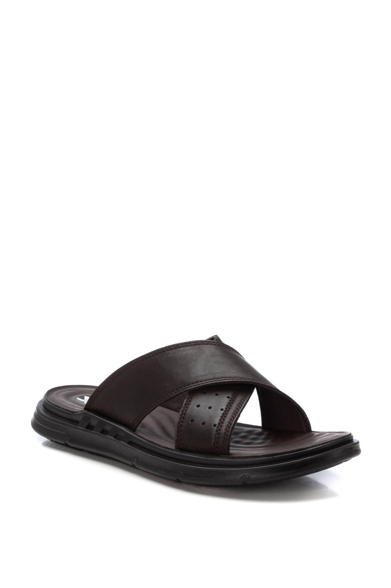 XTI Sand&aacute;lia cruzada em pele