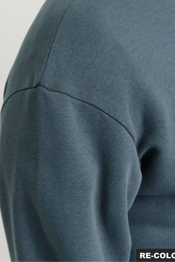 Jack & Jones Sudadera básica cuello redondo gris