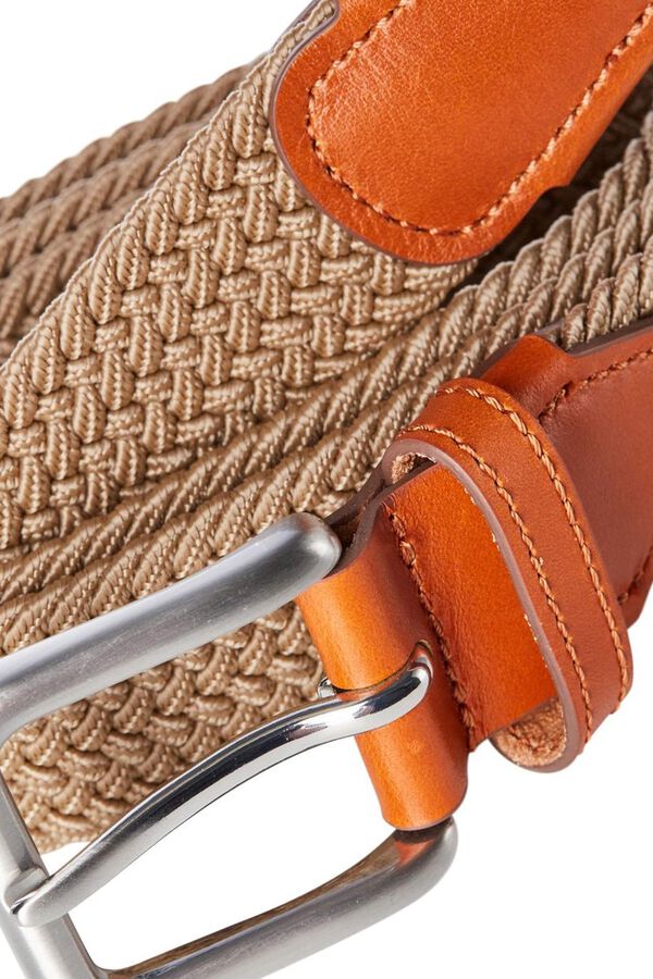 Jack & Jones Cinto entrançado elástico  cru