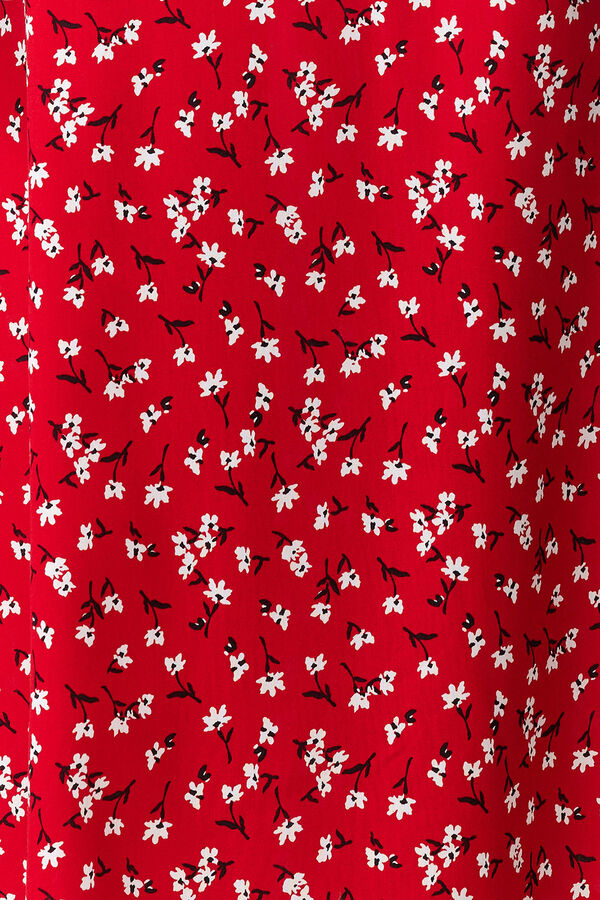 Trendyol Vestido midi de al&ccedil;as vermelho