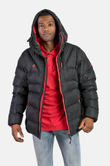 Izas Chaqueta rellena de fibra repelente al agua negro