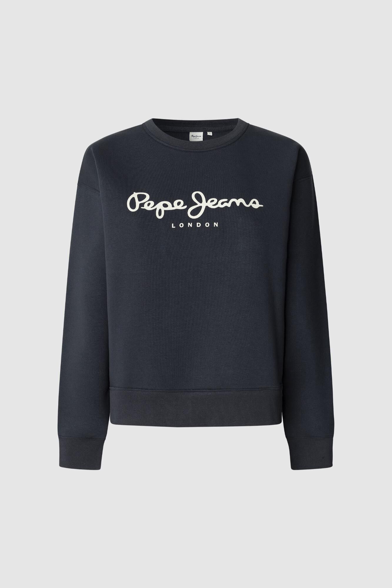Pepe Jeans Sweatshirt Gola Redonda Com Logo