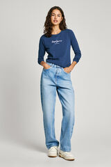 Pepe Jeans Camiseta Slim Fit Manga Longa azul