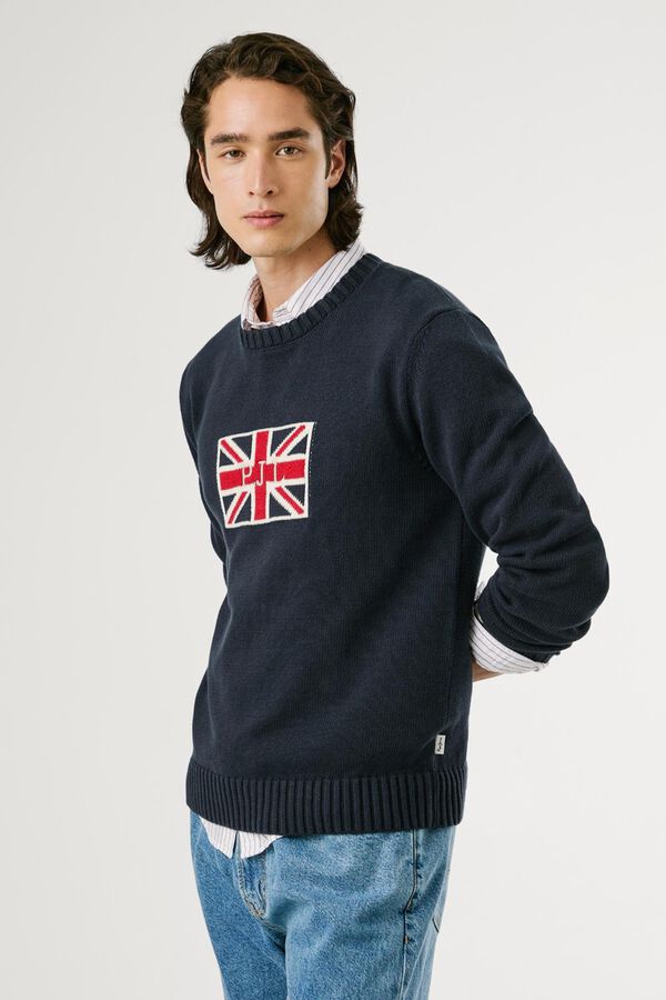 Pepe Jeans Camisa Union Jack Regular Fit azul
