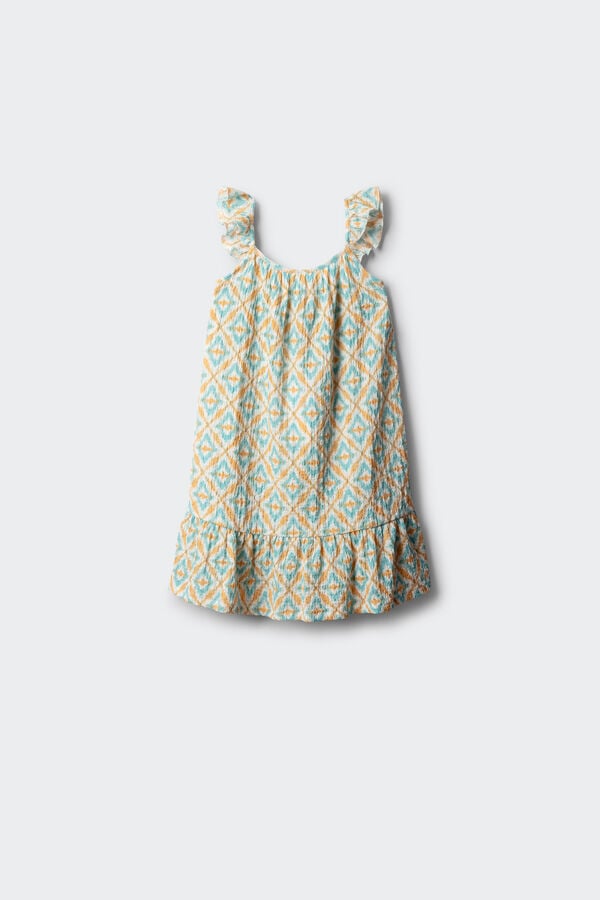Springfield Kids Vestido ikat vermelho