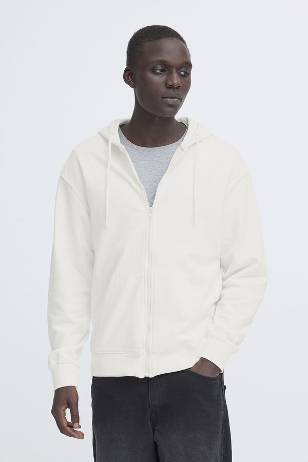 Blend Sweatshirt com capuz branco