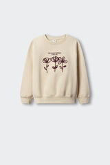 Springfield Kids Sweatshirt de flores com cord&atilde;o para menina branco