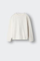 Springfield Kids Camisola tachas menina branco