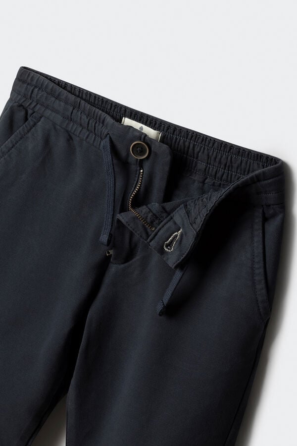 Springfield Kids Calças calças chino confortáveis ​​e justas para meninos azul