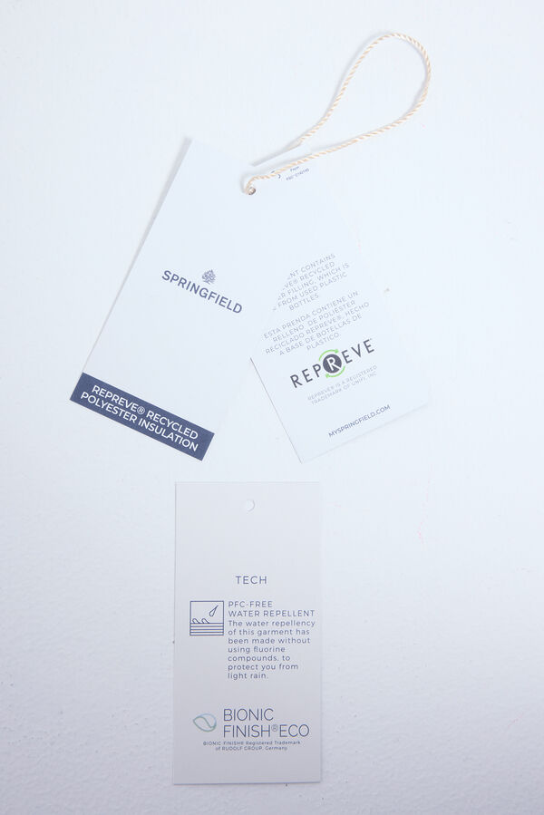 Springfield Blusão de gola de veludo cotelê verde