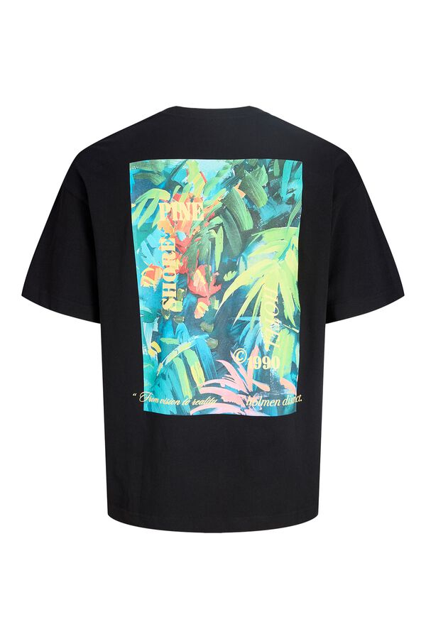 Jack & Jones Camiseta loose algod&oacute;n negro