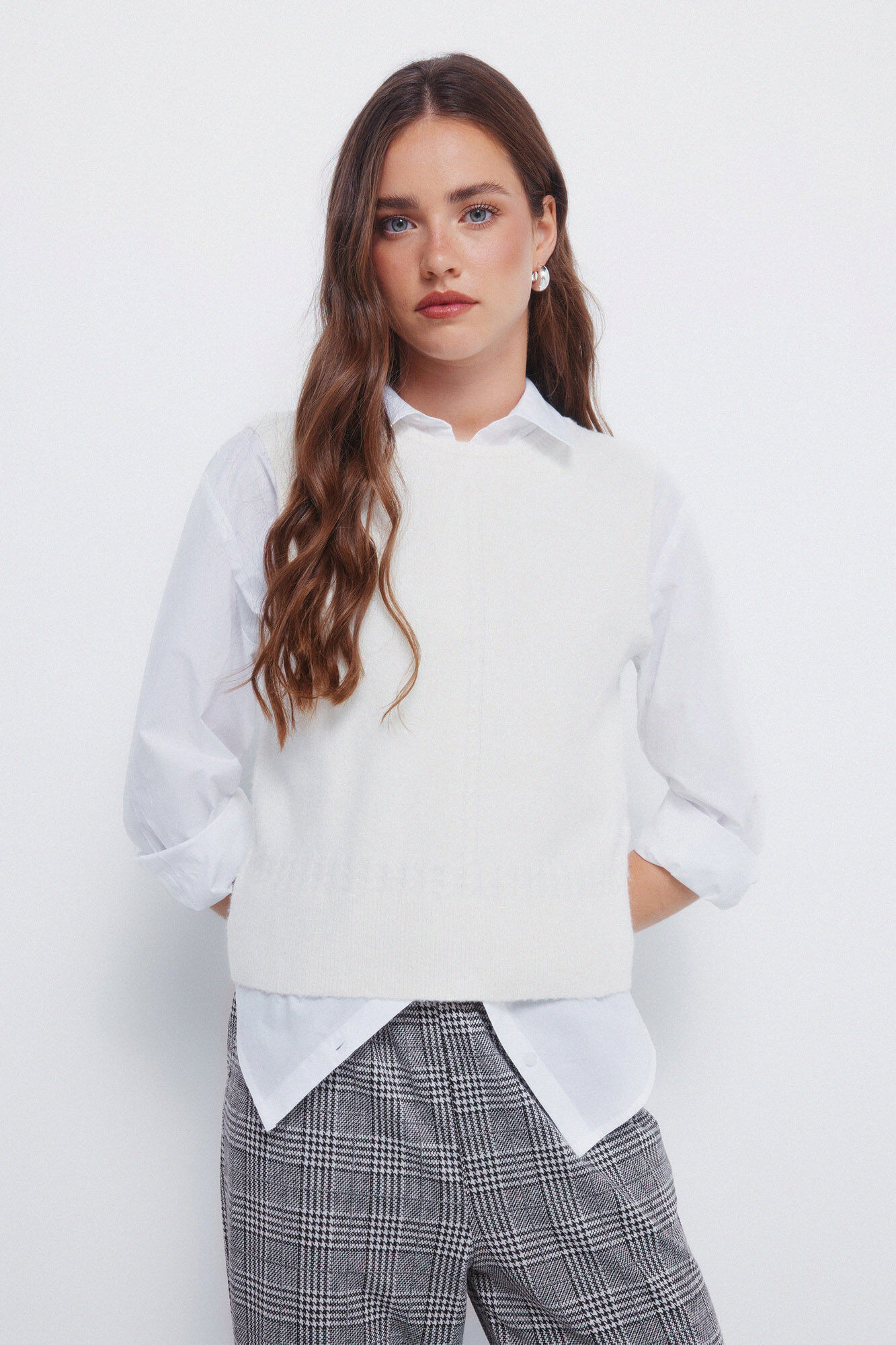 Springfield Colete de malha com tran&ccedil;as