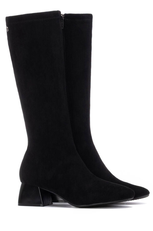 XTI Botas de camurça preto