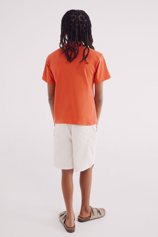 Springfield Kids Shorts calças chino para meninos branco