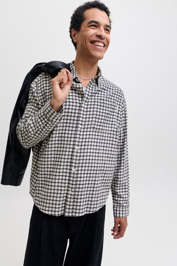 Jack & Jones Camisa de flanela branco