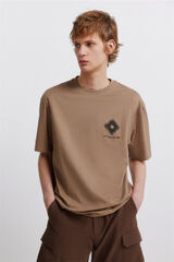 Springfield T-shirt com remendos cru