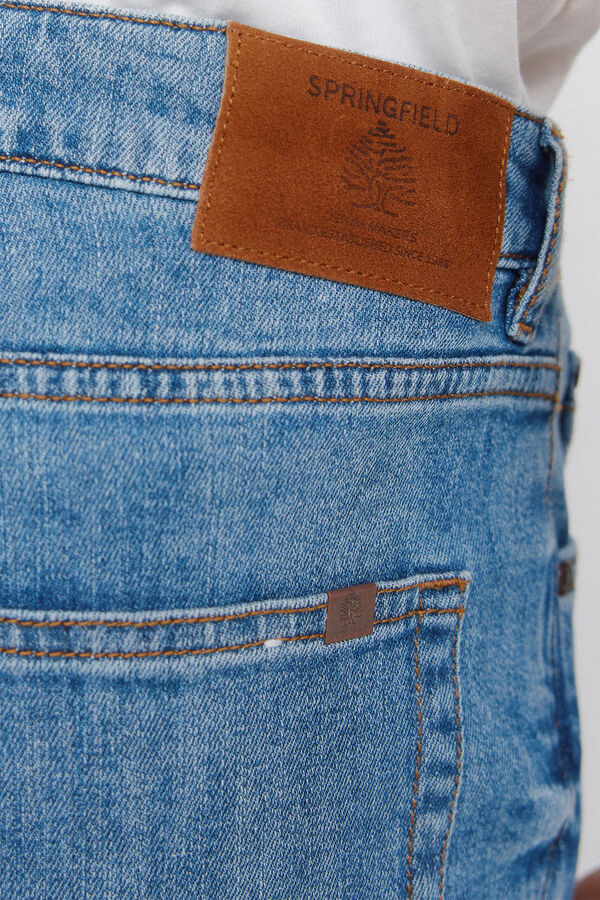 Springfield Jeans ultraligero lavado medio slim fit azul