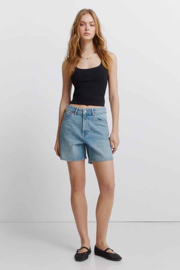 Springfield Bermudas denim azul